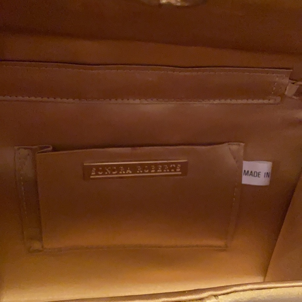 Sondra Roberts Gold Evening Clutch with Stones - Picture 5 of 6